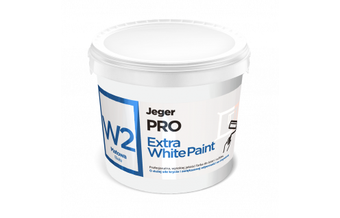 Jeger PRO Extra White Paint W2 Matowa 10 L