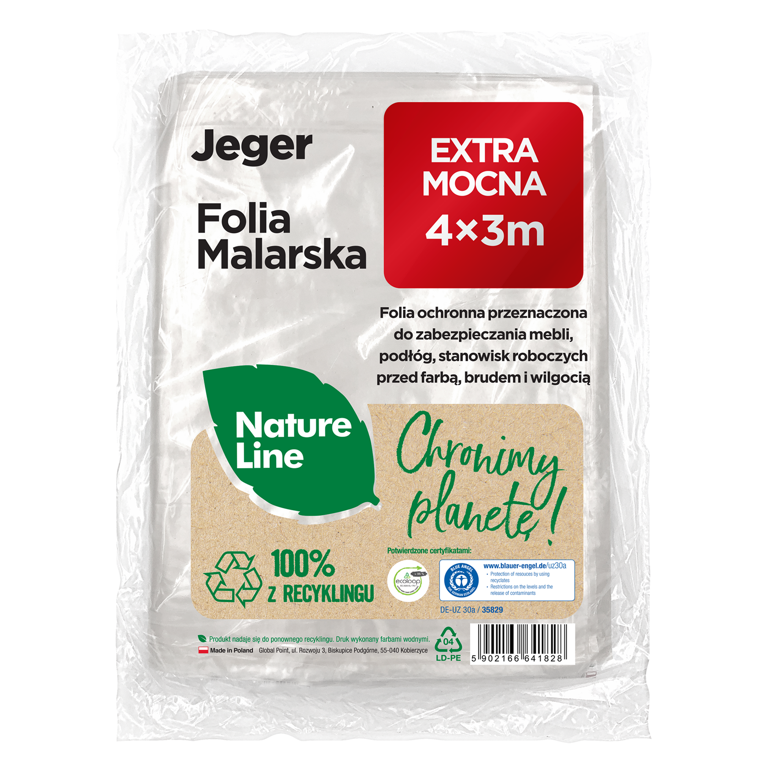 Folia malarska 4×3m extra strong