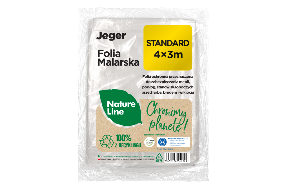 Folia malarska 4×3m standard