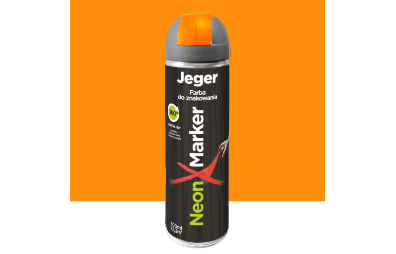 Jeger Farba do znakowania w Sprayu pomarańczowa