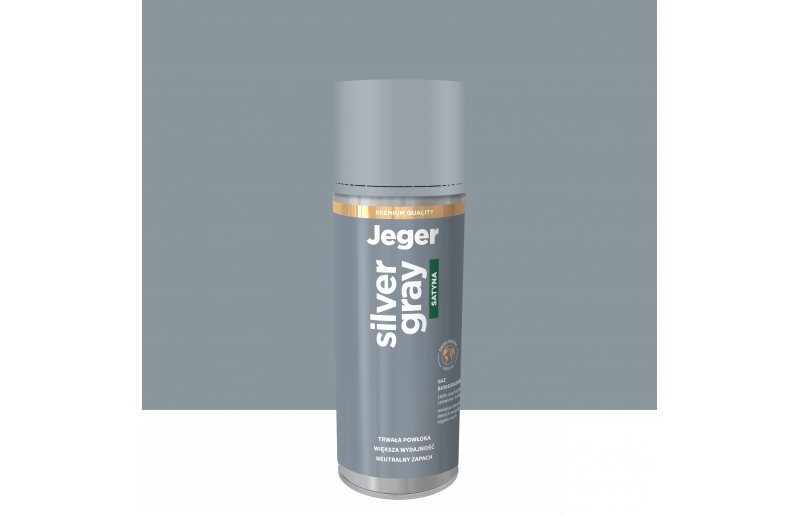 Jeger Farba w Sprayu Premium Silver Gray Satyna