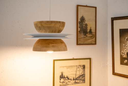 Lampa w stylu zero waste, efekt końcowy 1