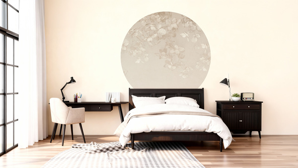 Jeger Tapeta Koło Beige wizualizacja