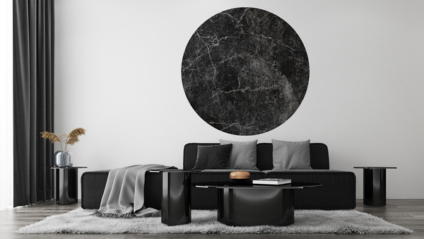 Jeger Tapeta Koło Black Marble wizualizacja
