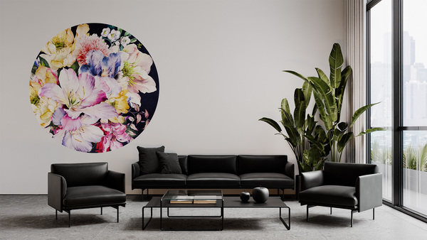 Jeger Tapeta koło Bouquet wizualizacja