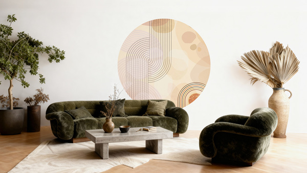 Jeger Tapeta Koło Caramel wizualizacja