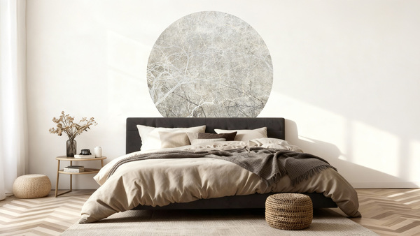 Jeger Tapeta Koło Gray Fog wizualizacja