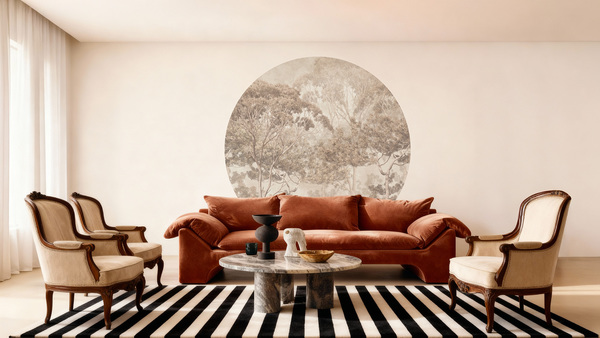 Jeger Tapeta Koło Pine wizualizacja