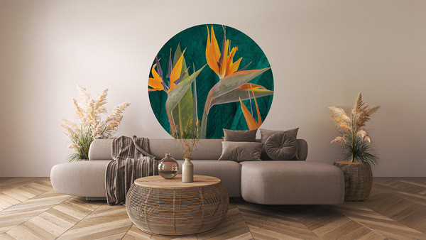 Jeger Tapeta Koło Strelitzia wizualizacja