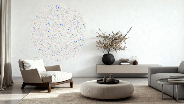 Jeger Tapeta Koło Terazzo wizualizacja