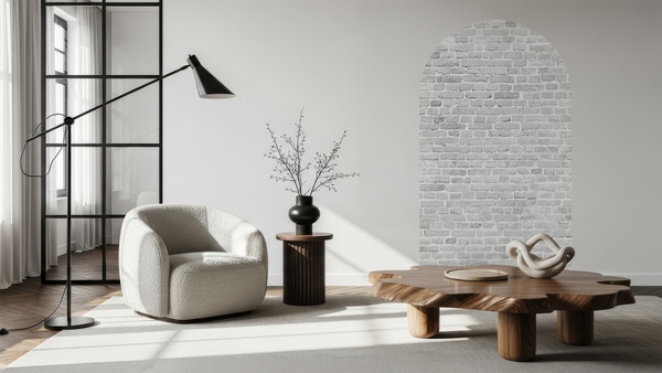 Jeger Tapeta Łuk White Brick wizualizacja