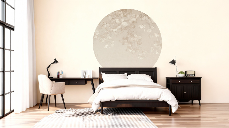 Jeger Tapeta Koło Beige wizualizacja