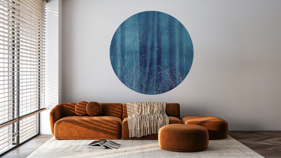 Jeger Tapeta Koło Blue wizualizacja