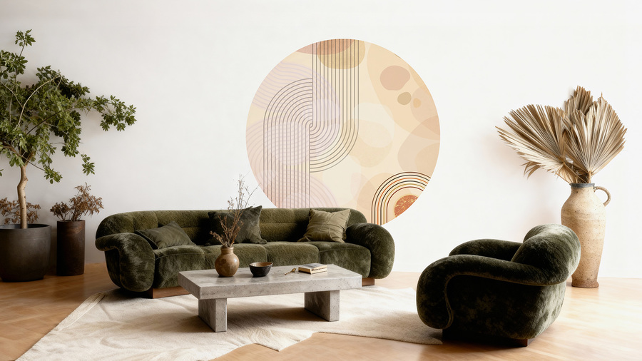 Jeger Tapeta Koło Caramel wizualizacja