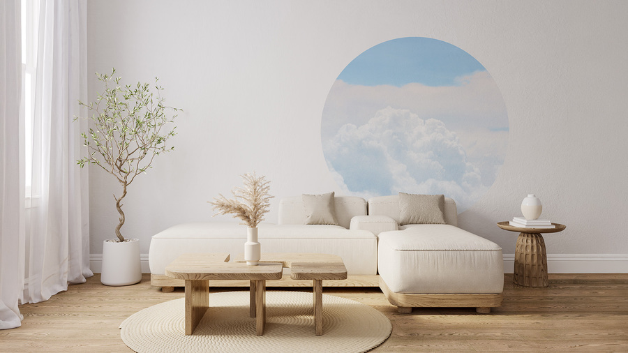 Jeger Tapeta Koło Clouds wizualizacja