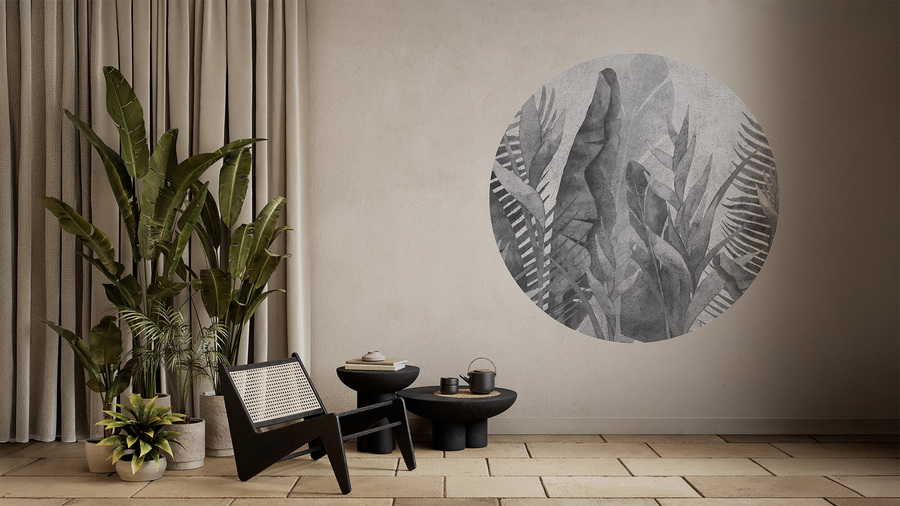 Jeger Tapeta Koło Gray Moon wizualizacja