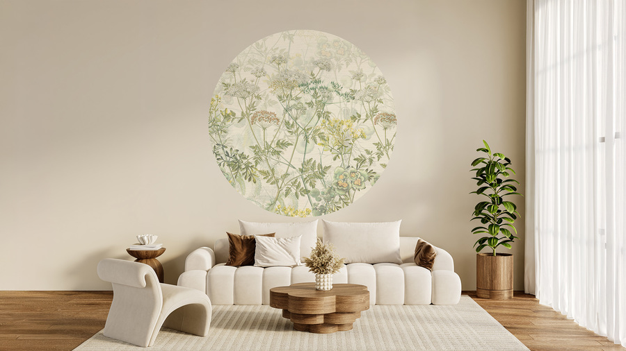 Jeger Tapeta Koło Green Herbs wizualizacja