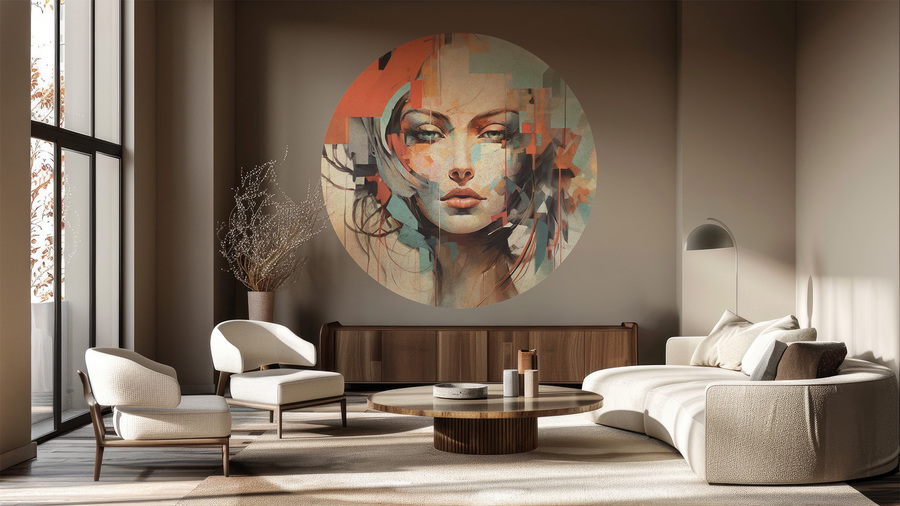 Jeger Tapeta Koło Modern wizualizacja