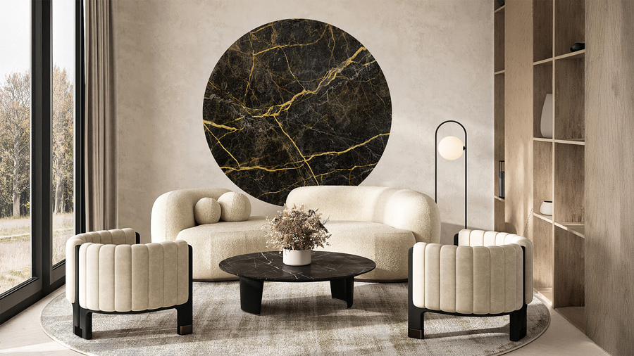 Jeger Tapeta Koło Nero wizualizacja