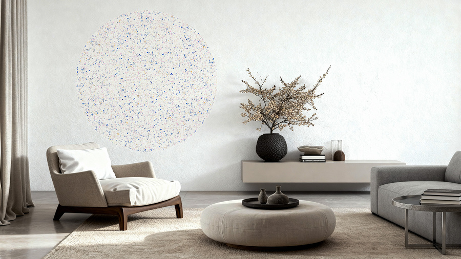 Jeger Tapeta Koło Terazzo wizualizacja