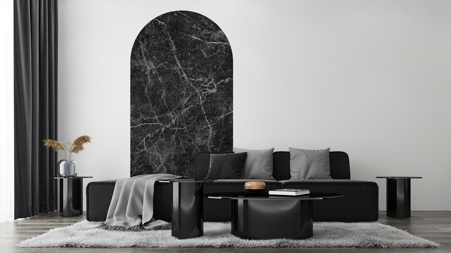 Jeger Tapeta Łuk Black Marble wizualizacja