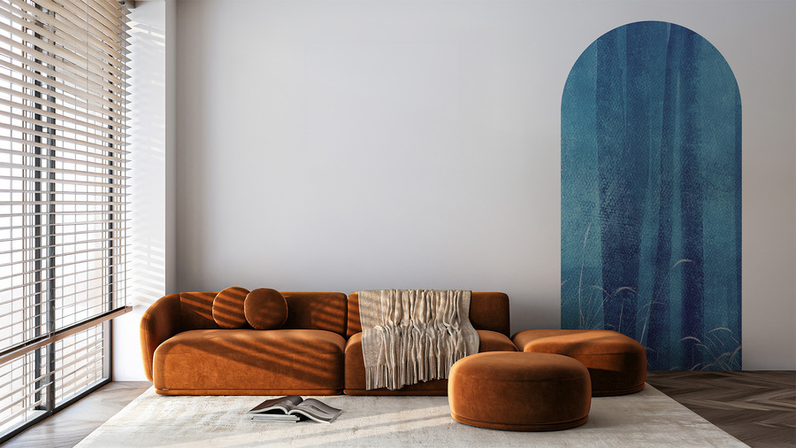 Jeger Tapeta Łuk Blue wizualizacja