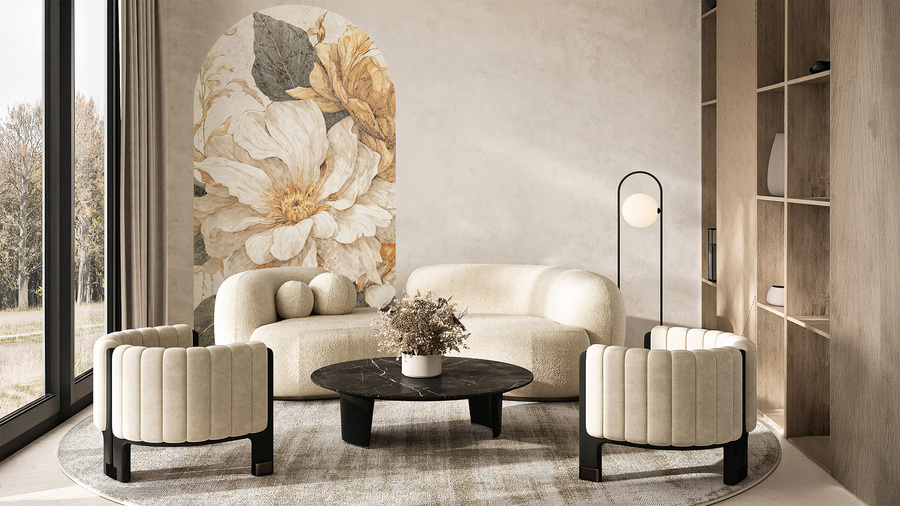 Jeger Tapeta Łuk Flora wizualizacja