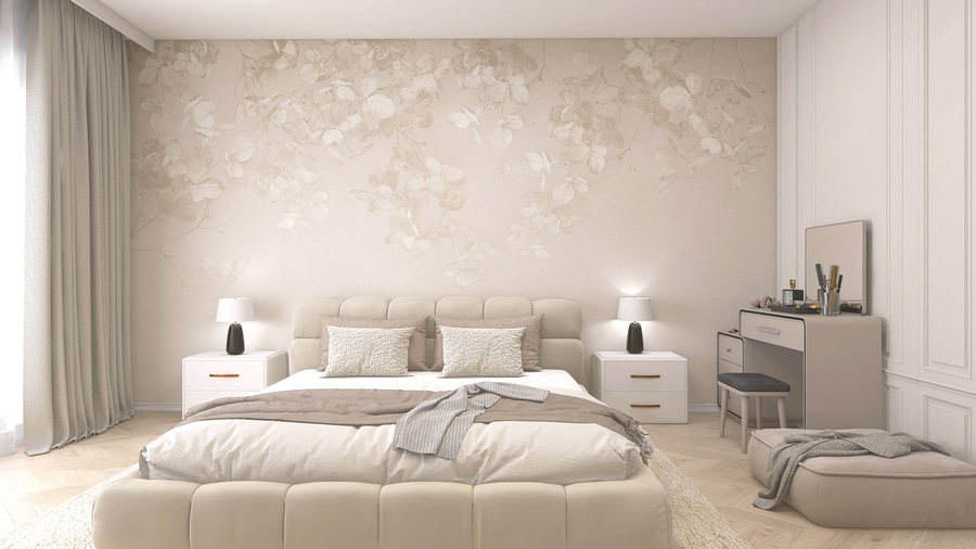 Jeger Tapeta Mural Beige photo