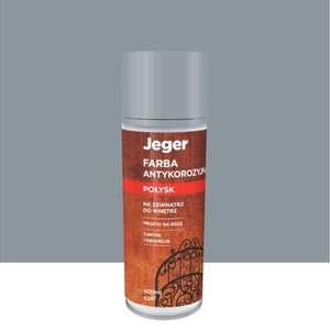 Jeger Farba Antykorozyjna w Sprayu Szara Połysk