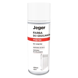 Jeger Farba do Grzejników w Sprayu Biała Połysk