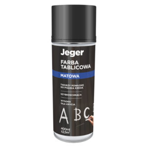 Jeger Farba tablicowa w Sprayu Czarna Matowa