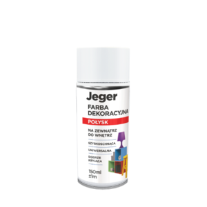 Jeger Farba w Sprayu Biała Połysk 150ml
