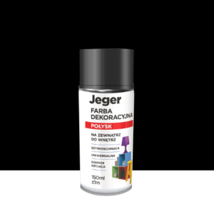 Jeger Farba w Sprayu Czarna Połysk 150ml