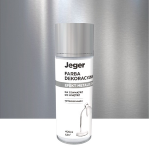 Jeger Farba w Sprayu Srebrna Efekt Metaliczny