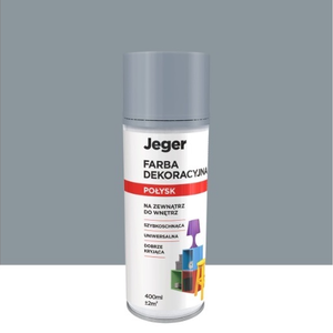 Jeger Farba w Sprayu Szara Stalowa Połysk