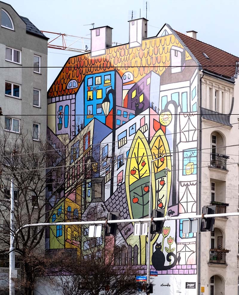 Odnowienie najstarszego muralu we Wrocławiu